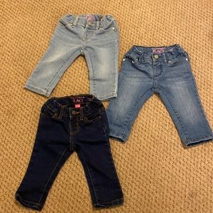 The Children’s Place jeans size 6-9 months (3 pair)